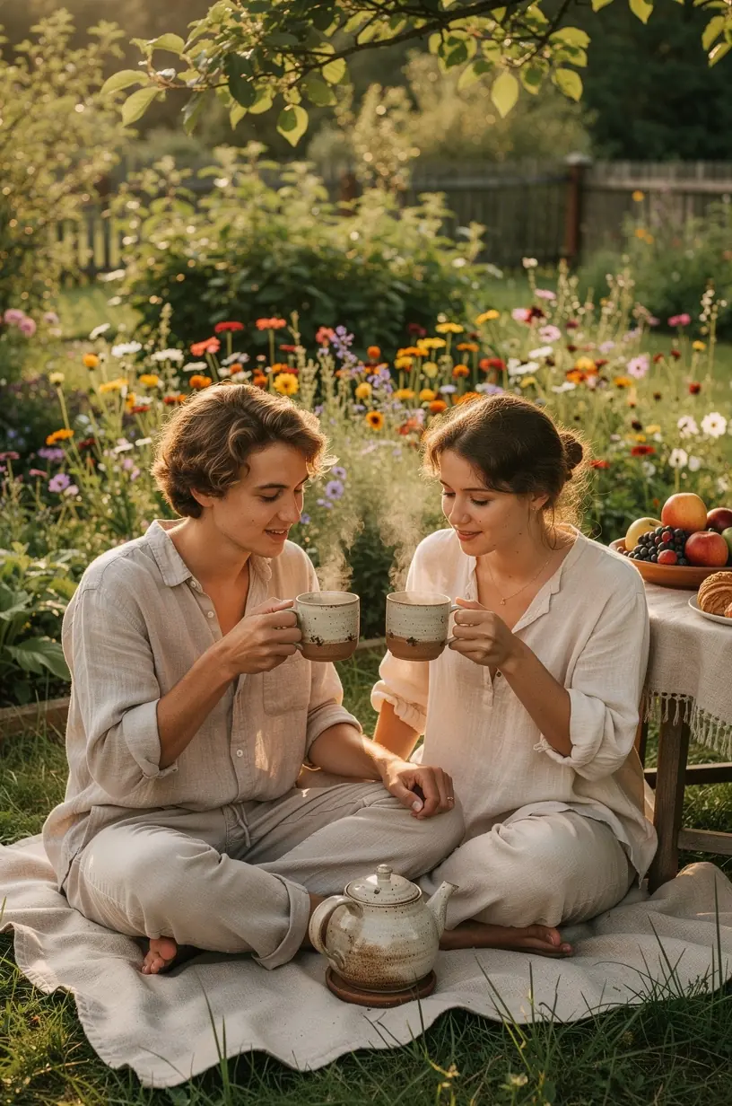 Arbatos lapų artimas planas ant medinio stalo su šviesiu fonu